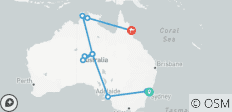  Australia\'s highlights compact without Melbourne (15 days/14 nights) - 11 destinations 