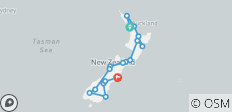  New Zealand on your own (Auckland-Christchurch) - 17 destinations 