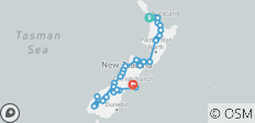  Small group Safari (from Auckland to Christchurch) - 32 destinations 