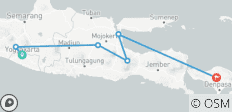  Klassische Hohepunkte Javas (Gruppenreise, ab Yogyakarta/bis Sudbali) - 6 Destinationen 