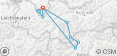  Alpenoversteek Oberstdorf - Merano met hotelcomfort - 8 bestemmingen 