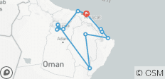  Fascinante Sultanato de Omán en coche - 12 destinos 
