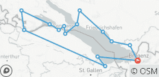  Het beste van de Bodensee - jaarlijkse tour 2025 - 15 bestemmingen 