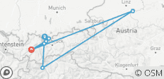  Wandeltocht Garmisch-Meran - 10 bestemmingen 