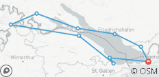  Bodensee fietsroute Classic - 10 bestemmingen 