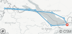  Bodensee fietspad met charme - 8 bestemmingen 