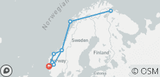  Vive la ruta del barco correo de Noruega - 11 destinos 