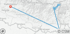  Kanchenjunga Noordelijk Basiskamp Trek - 18 Dagen - 13 bestemmingen 