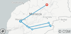  Circuit dans le désert de Paivate depuis Marrakech 3 jours vers le désert de Merzouga - 10 destinations 