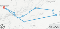  Privates Wüstenabenteuer von Marrakesch nach Merzouga 3 Tage - 14 Destinationen 