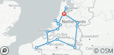  Niederlanden und Belgien bis Amsterdam - 14 Destinationen 