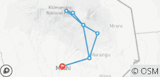  Climb Mt.Kilimanjaro via Marangu Route - 9 destinations 