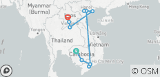  Aventure épique de 15 jours en Indochine : Cambodge, Vietnam, Laos - 11 destinations 