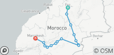  Circuits privés : Circuit de 3 jours dans le désert de Fès à Marrakech - 15 destinations 