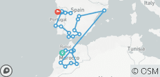  Maroc et Espagne avec Douro Discovery Casablanca → Porto (2025) - 26 destinations 