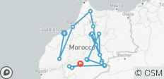  Morocco tour-Private Tour from Casablanca 6-Days Imperial and Desert tour - 19 destinations 