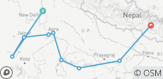  Wonders of India &amp; Nepal in 15 days - 10 destinations 