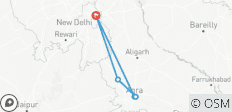  3 jours à Delhi et Agra avec conservation des éléphants et visite des temples de Mathura en voiture - 5 destinations 