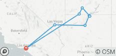  LA to Vegas &amp; Grand Canyon - 4 days - 8 destinations 