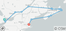  Eastern Canada and New England Cruise Toronto to Boston (2025) - 14 destinations 