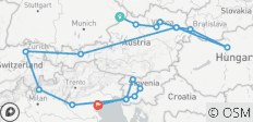  Crucero y tren: Grandes Alpes y el Encantador Danubio (2025) (De Passau a Venecia, 2025) - 17 destinos 