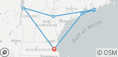  Couleurs d\'automne (9 jours, transfert de Boston à l\'aéroport et à l\'hôtel après le voyage) (including Rockport) - 8 destinations 