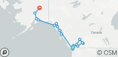  Aventure dans les Rocheuses et en Alaska De Vancouver à Fairbanks (2025) - 18 destinations 