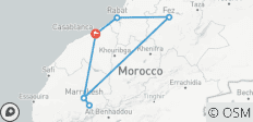  7 jours de visite privée classique des villes impériales et des montagnes de l\'Atlas au Maroc - 7 destinations 