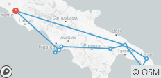  Country Roads of Southern Italy (Classic Group) - 13 destinations 