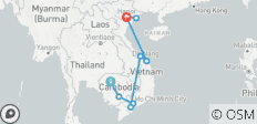  Charmantes Kambodscha und Vietnam 14 Tage - 10 Destinationen 