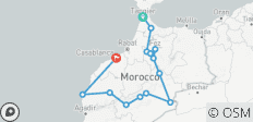  12 jours Tanger en passant par chefchaouen/fes...désert...marrakech..casablanca Circuit privé - 14 destinations 
