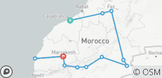  Marokko Tour ab Casablanca 15 Tage - 12 Destinationen 