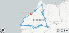  Gran Tour Privado de Lujo de 15 Días por Marruecos: Ciudades Imperiales, Sáhara y Costa Atlántica - 25 destinos 