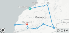  Marokko Tour ab Casablanca 15 Tage - 12 Destinationen 