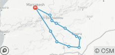  Marrakesch &amp; Sahara-Wüste 3 Tage - 12 Destinationen 