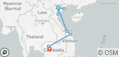  14-daagse reis door de erfgoedroutes van Vietnam en Cambodja - privéreis - 10 bestemmingen 