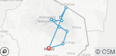  Climb Mt.Kilimanjaro via Rongai Route - 10 destinations 