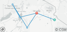  3 jours de safari classique en lodge en Tanzanie - Tarangire, Ngorongoro et lac Manyara - 6 destinations 