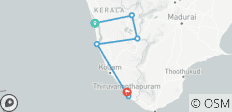  Circuit privé de 7 jours au Kerala au départ de Cochin - 6 destinations 