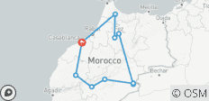  Circuit de 7 jours au Maroc depuis Casablanca via le désert du Sahara - 10 destinations 