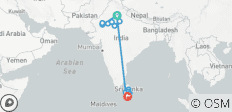  Ervaring met India + Sri Lanka - 15 bestemmingen 