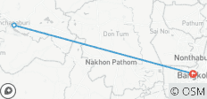  4 Tage in Bangkok inklusive Elefantenschutzgebiet &amp; Sunset Paddle Boarding River Kwai Tour ab Bangkok - 3 Destinationen 