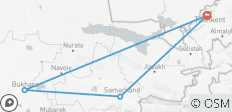  Circuito cultural de 7 días por Uzbekistán - 4 destinos 