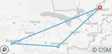  Circuit culturel de 7 jours en Ouzbékistan - 4 destinations 