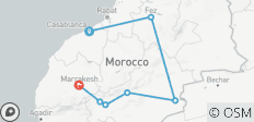  Private 5-tägige Marokko Sahara Wüsten Tour von Casablanca nach Marrakesch - 7 Destinationen 
