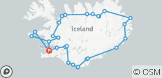  8 Tage Island Ringstraße &amp; Landmannalaugar Hochland Kleingruppenreise - 38 Destinationen 