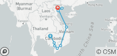  Vietnam &amp; Kambodscha &amp; Mekong 17 Tage - 10 Destinationen 