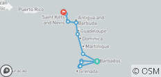  Ontdek Oost-Caribisch gebied &amp; Grenadines 2025-2026 - 15 Dagen (van Bridgetown naar Marigot) - 16 bestemmingen 