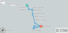  Ontdek Oost-Caribisch gebied &amp; Grenadines 2025-2026 - 15 Dagen (van Marigot naar Bridgetown) - 15 bestemmingen 