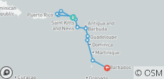  Ontdek de parels van de Caraïben 2027 - 12 bestemmingen 